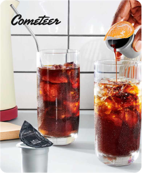 Food and beverage brand product shot